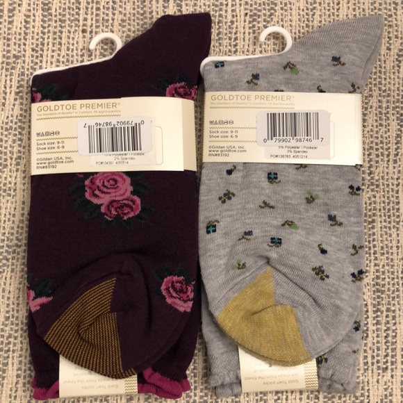 Gold Toe Floral Fashion Socks Bundle - Picture 2 of 5